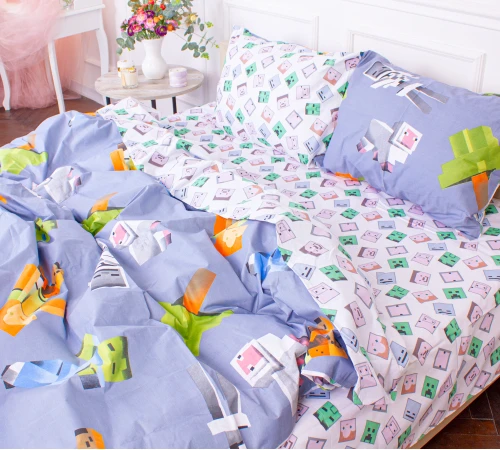 Простирадло MirSon Ranforce Elite 17-0467 Boy's Minecraft