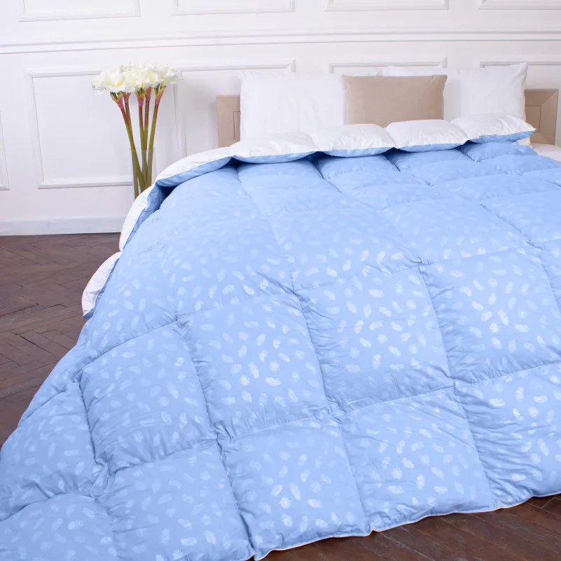 Ковдра пухова KARMEN №1846 "Bio-Blue" 90% сірий Bio пух тик (зима) - 14