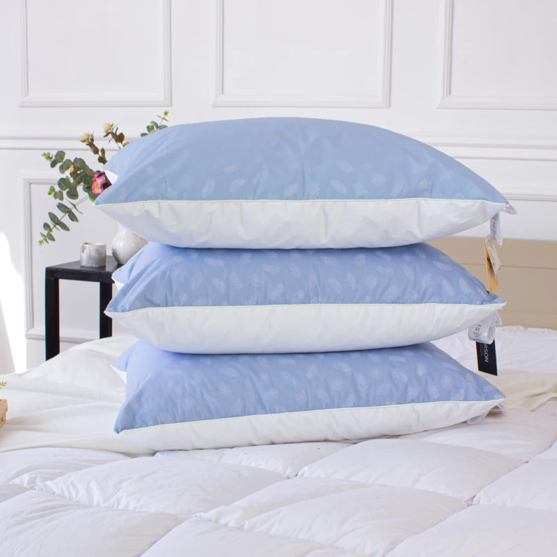 Подушка пухова KARMEN №1804 "Bio-Blue" 90% Bio пух тік (середня) - 3