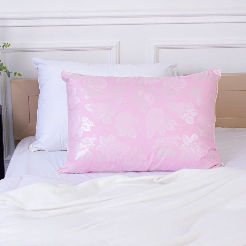 Пуховая подушка KARMEN №1807 "Bio-Pink" 90% пух (СРЕДНЯЯ) - 12