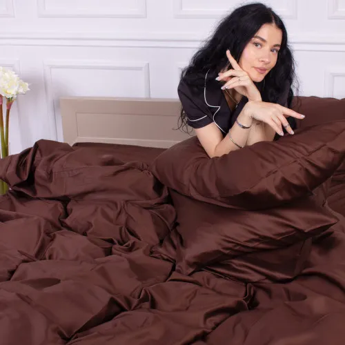 Наволочка сатиновая 0211 Cacao - 2