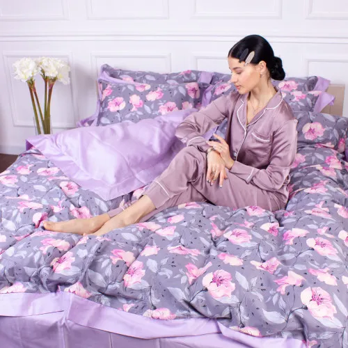 Комплект постільної білизни Сатин ELIT "Aster" - 2