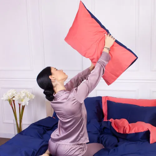 Наволочка Сатин 0132+4052 Delphinium - 2