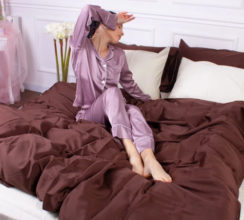 Підковдра Сатин 0001+0211 Lactic - 2