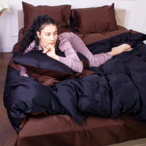 Постельное белье 0211+0055 Dark Chocolate - 2