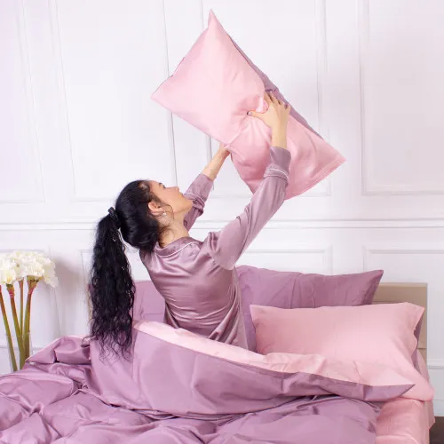 Наволочка Сатин 0199+0231 Violet - 2