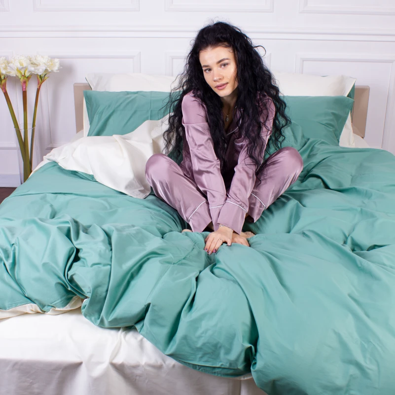 Комплект постельного белья Сатин 0844 +0840 Davies - 4