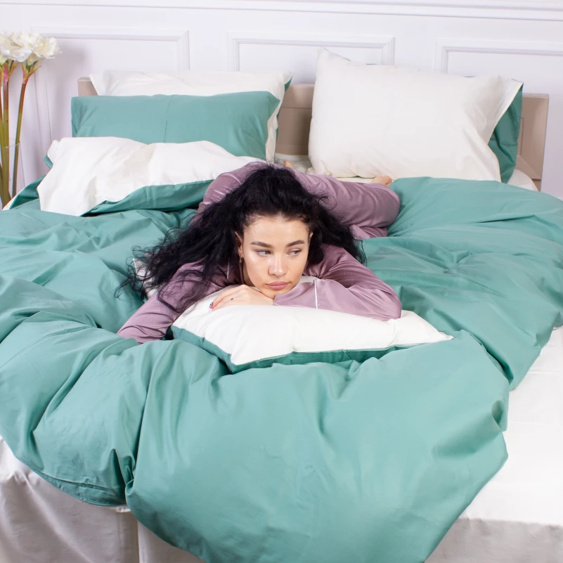 Комплект постельного белья Сатин 0844 +0840 Davies - 6