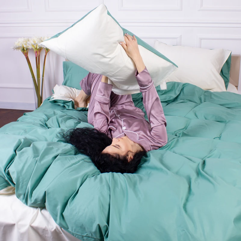 Комплект постельного белья Сатин 0844 +0840 Davies - 7