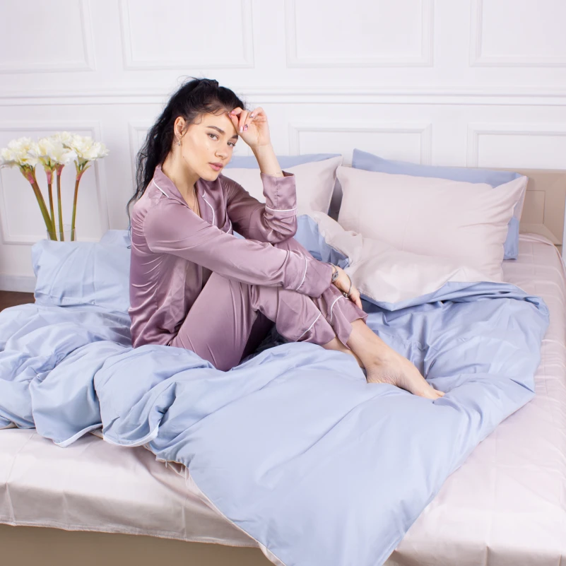 Комплект постельного белья Сатин 0843 + 0841 Sandra - 2