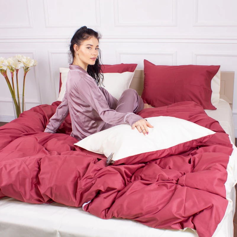 Комплект постільної білизни Сатин 0847+0840 Ruby - 2