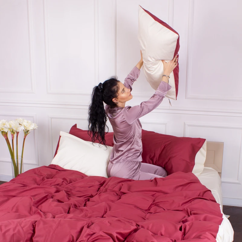 Комплект постільної білизни Сатин 0847+0840 Ruby - 7