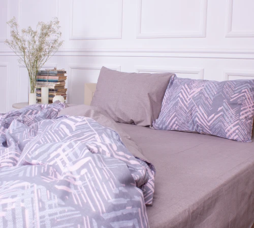 Простирадло MirSon Ranforce Elite 17-0448 Geometry of love - 2