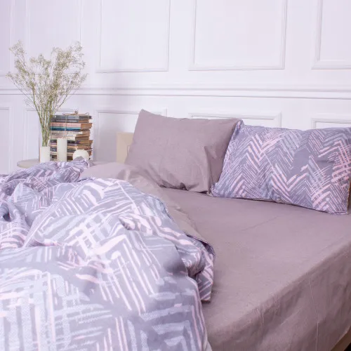 Простирадло MirSon Ranforce Elite 17-0448 Geometry of love - 2