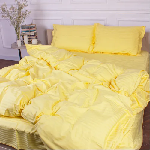 Простирадло Satin Stripe 30-0003 Intense Yellow - 3