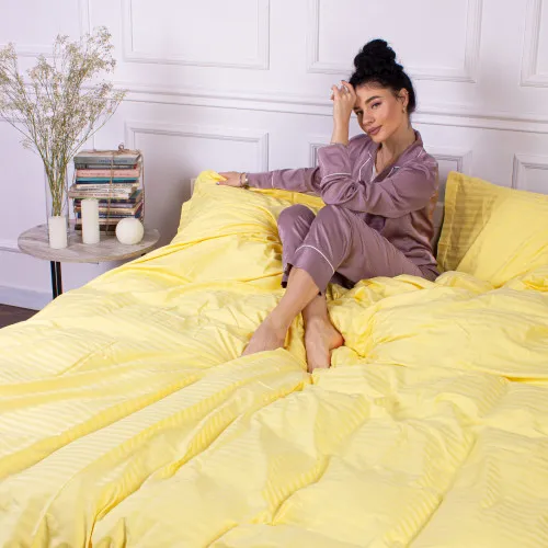 Наволочка Satin Stripe 30-0003 Intense Yellow - 2