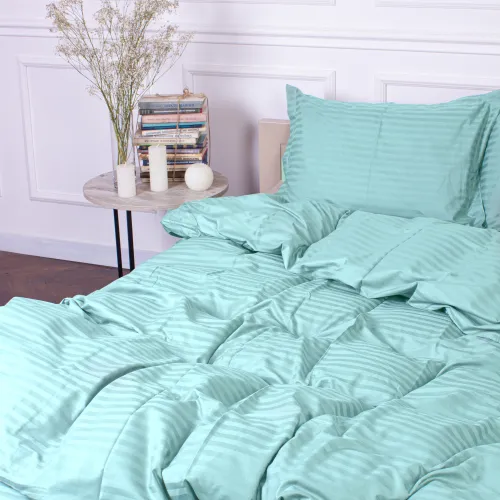 Простынь Satin Stripe 30-0014 Mint - 4