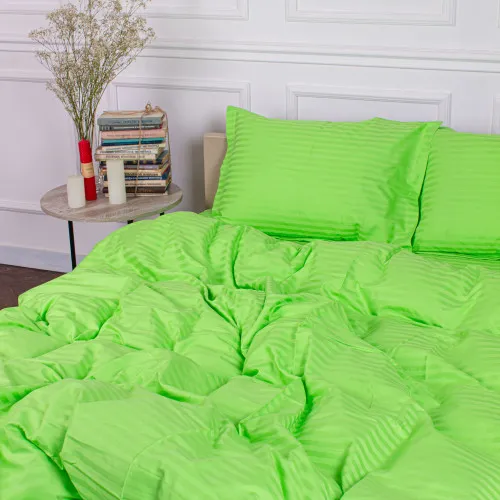 Підковдра Satin Stripe 30-0016 Light Green - 2