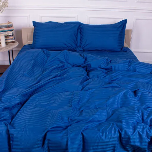 Постільна білизна Satin Stripe 30-0019 Blue - 2
