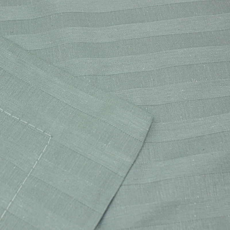 Простынь на резинке Satin Stripe 30-0010 Light Gray - 5