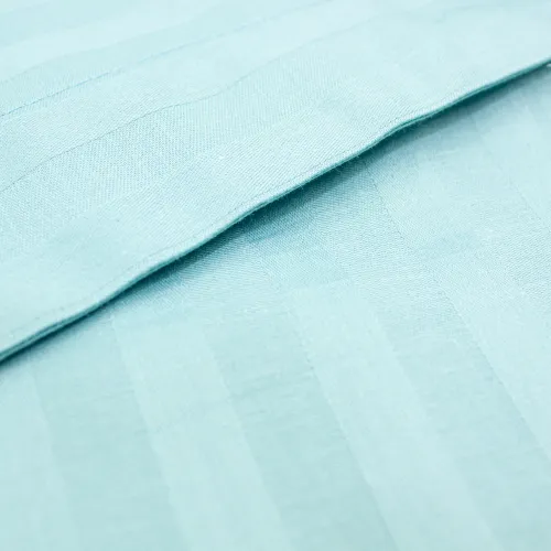 Простынь на резинке Satin Stripe 30-0015 Green Wave - высота 25 см (детские 10 см) - 5