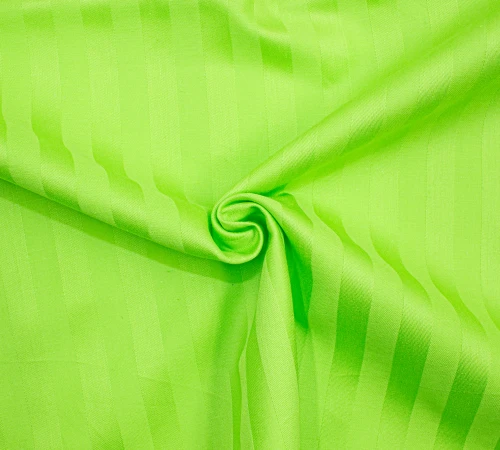 Простынь на резинке Satin Stripe 30-0016 Light Green - высота 25 см (детские 10 см) - 2