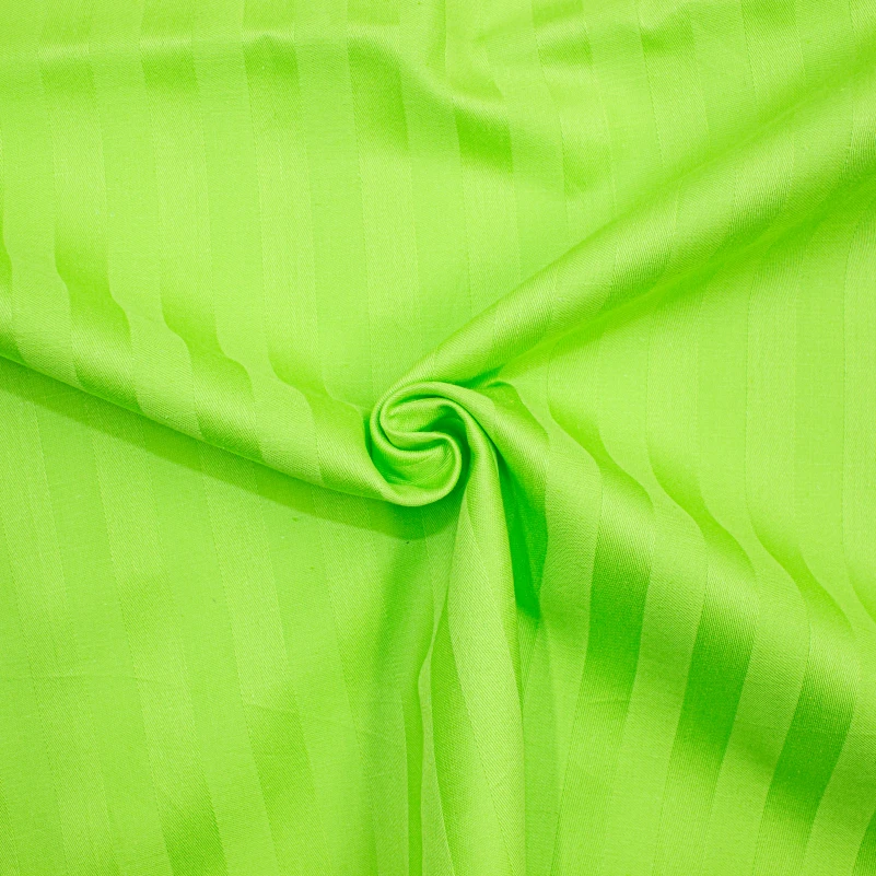 Простынь на резинке Satin Stripe 30-0016 Light Green - 1