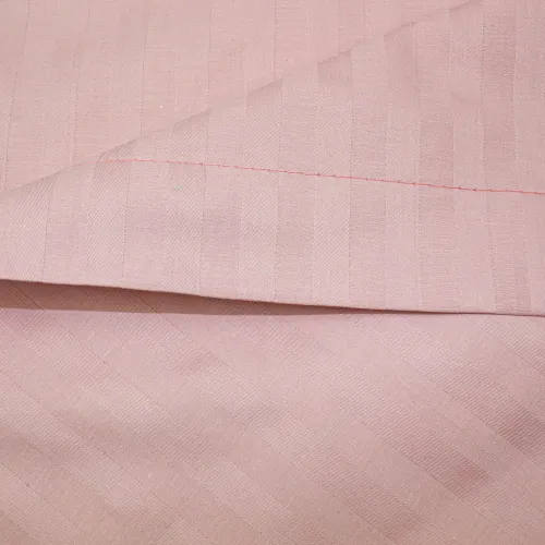 Простынь на резинке Satin Stripe 30-0007 Pink - высота 25 см (детские 10 см) - 4