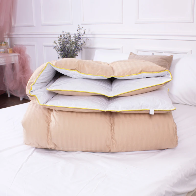 Одеяло пуховое кассетное Carmela №035 100% пух Premium class батист+сатин (зима) - 16