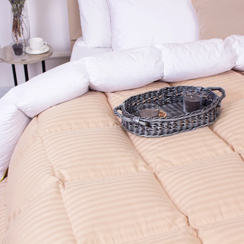 Одеяло пуховое кассетное Carmela №035 100% пух Premium class батист+сатин (зима) - 19