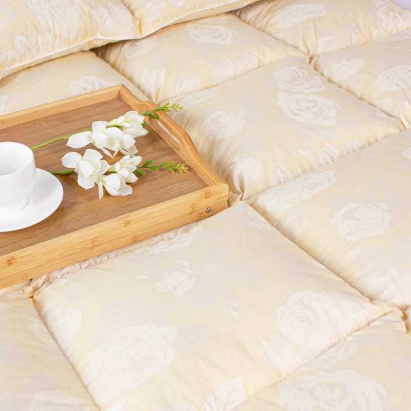 Одеяло пуховое кассетное Extra №042 90% серый пух Extra тик (зима+) - 8