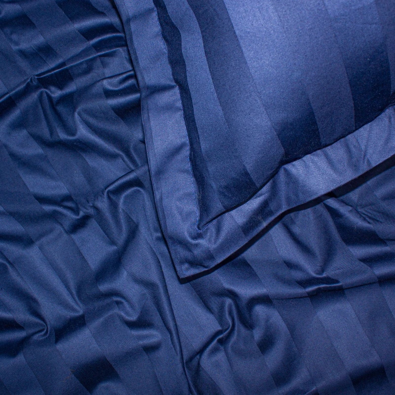 Простынь на резинке (САТИН ЖАККАРД) Blue sea - высота 25 см (детские 10 см) - 5