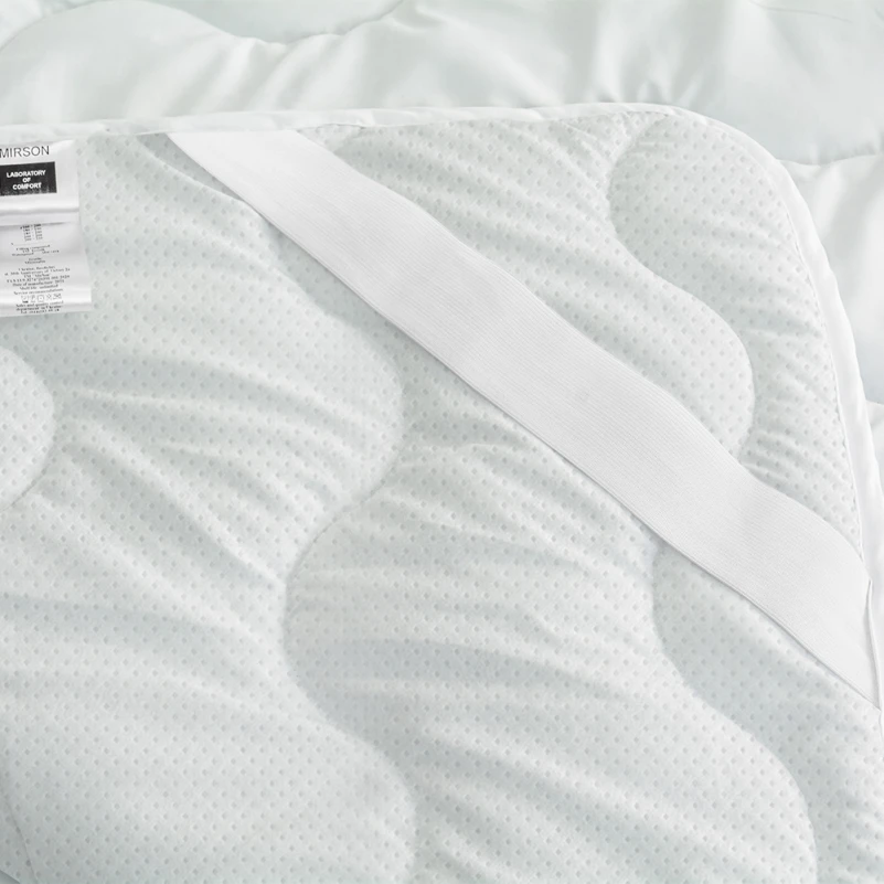 Наматрасник №1712 Eco Light Air-Soft White (EcoSilk) (обычный на резинке по углам)  - 14