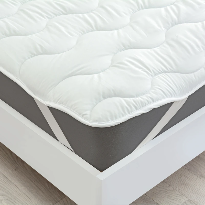 Наматрасник №1712 Eco Light Air-Soft White (EcoSilk) (обычный на резинке по углам)  - 13