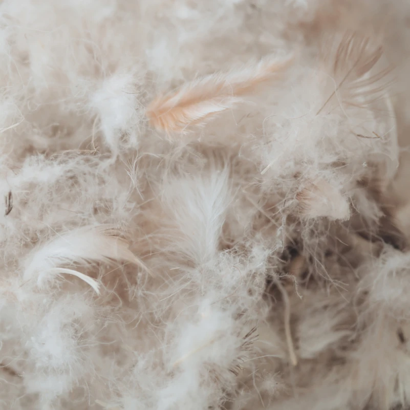 Подушка пуховая Raffaello №101 90% серый пух Standart / 10% перо тик (средняя) - 16