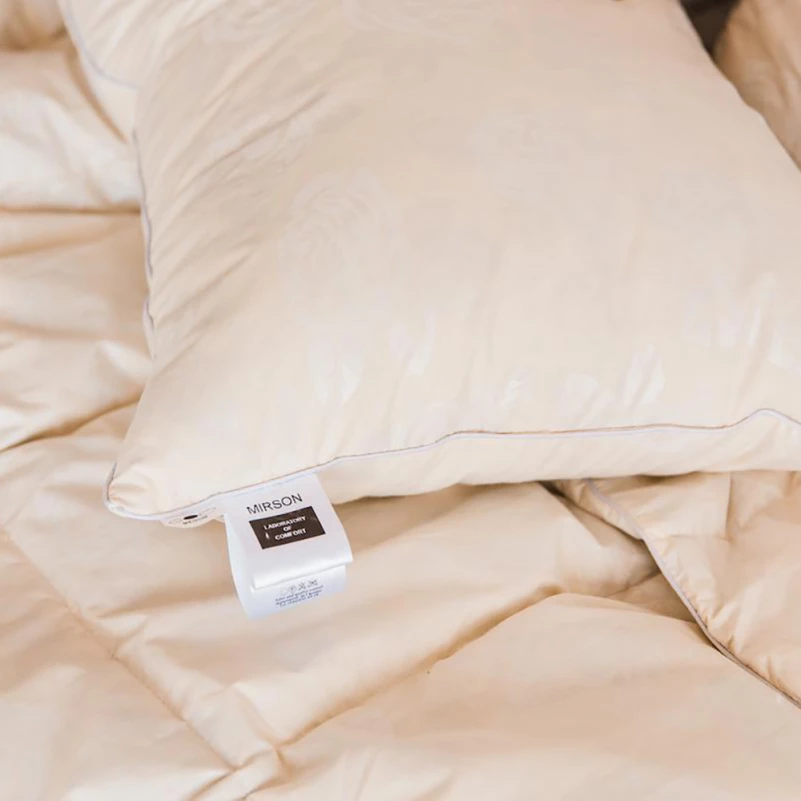 Одеяло пуховое кассетное Extra №042 90% серый пух Extra тик (зима+) - 10