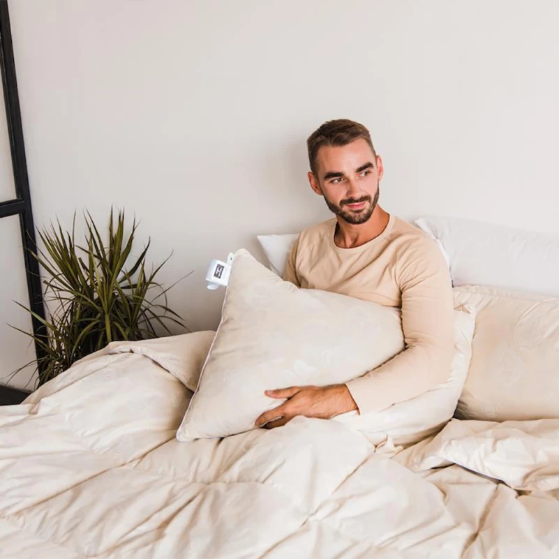 Одеяло пуховое кассетное Extra №042 90% серый пух Extra тик (зима+) - 14