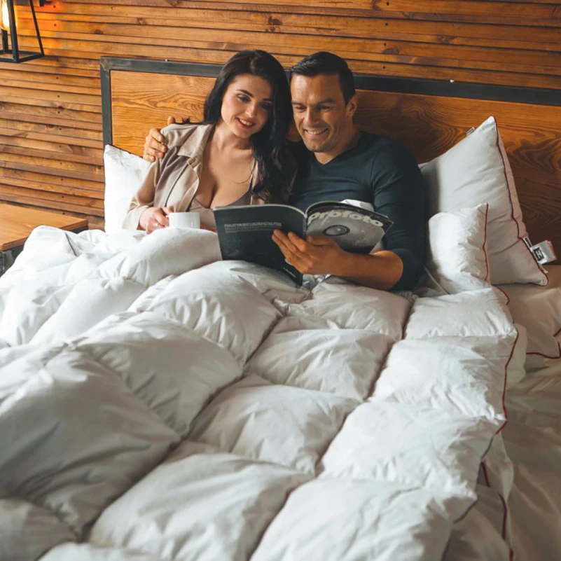 Одеяло пуховое кассетное DeLuxе №030 100% пух Deluxe class батист (зима) - 23