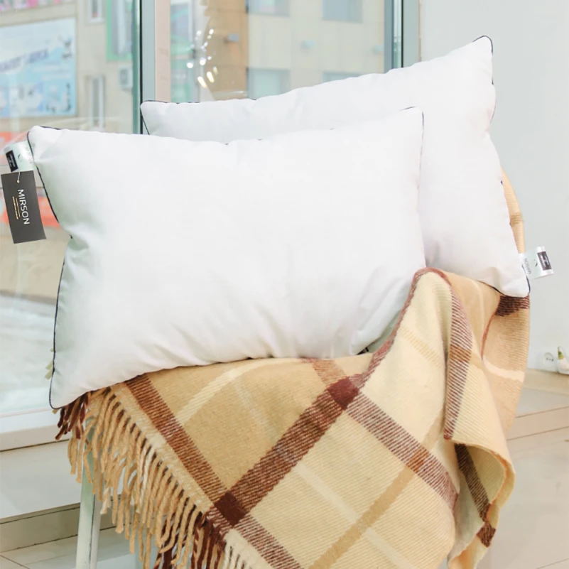 Подушка антиалергенна Royal Light №1521 EcoSilk бавовна (середня) - 8