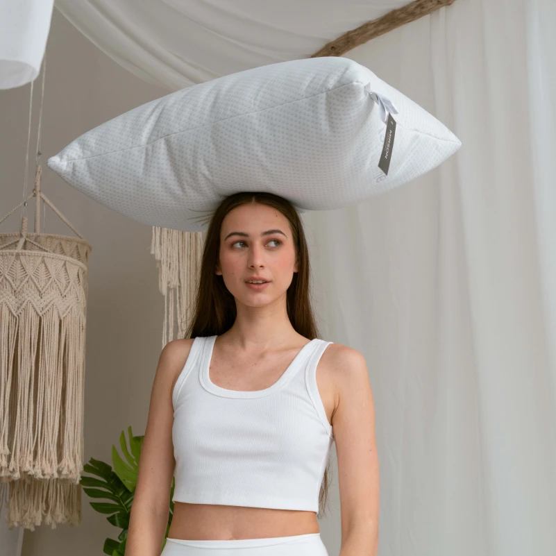 Подушка шелковая №847 "Dorotea" Silk Kapok HAND MADE (упругая) - 12