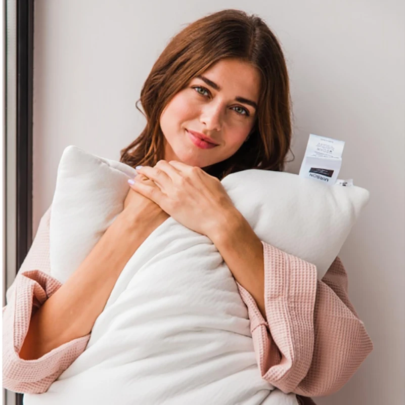 Подушка антиалергенная №805 "Julia" EcoSilk Hand Made (упругая) - 21