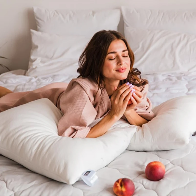 Подушка антиалергенная №805 "Julia" EcoSilk Hand Made (упругая) - 25