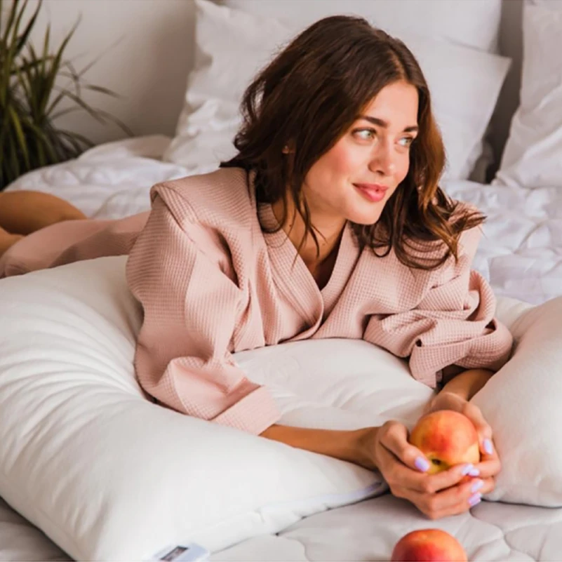 Подушка антиалергенная №805 "Julia" EcoSilk Hand Made (упругая) - 19