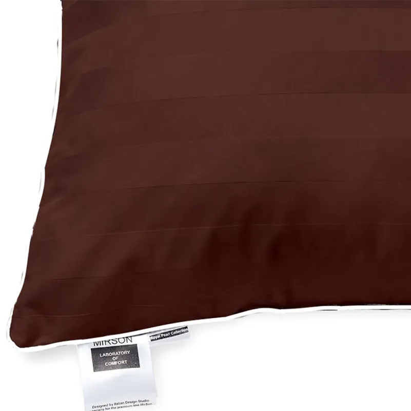 Антиаллергенная подушка Lorenzo №132 EcoSilk сатин-жаккард (средняя) - 4