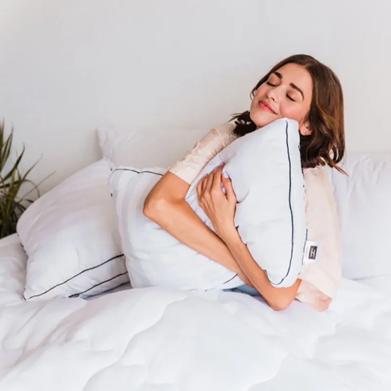 Подушка антиаллергенная Roуal Pearl DeLuxe №563 Eco-Soft сатин-жаккард (средняя) - 11