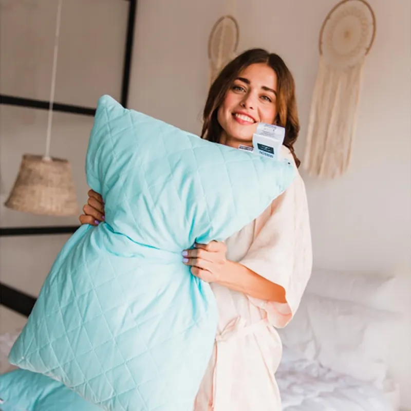 Подушка антиаллергенная "Valentino" №118 EcoSilk хлопок (мягкая) - 17