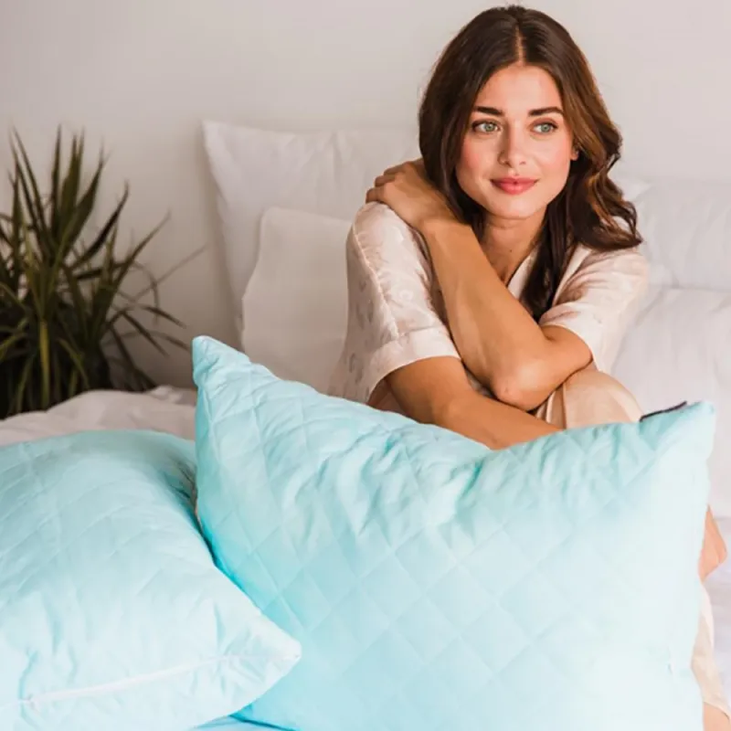 Подушка антиаллергенная "Valentino" №118 EcoSilk хлопок (мягкая) - 20