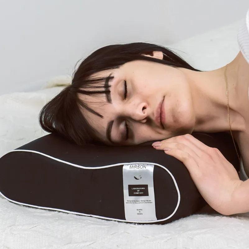 Подушка ортопедична Delicate satin Black Pearl №6092 49*32*10,5 см Memory сатин - 6