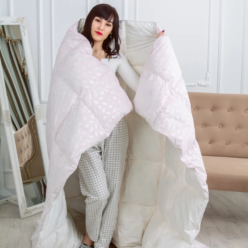 Пуховая подушка KARMEN №1807 "Bio-Pink" 90% пух (СРЕДНЯЯ) - 14