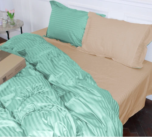 Постельное белье Satin Stripe 30-0014 + 30-0004 Aivengo - 2